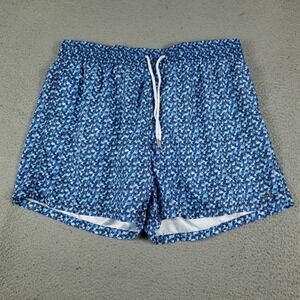 Jared Lang Shorts Mens 3XL Blue Mesh Lined Beach Swim Trunks Board Shorts